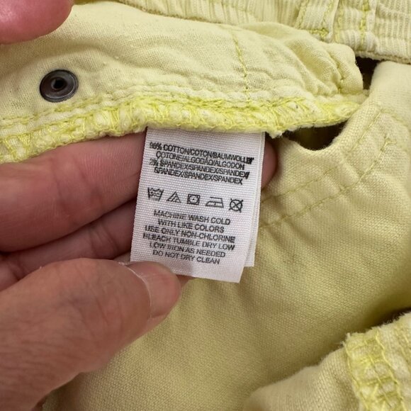 Vintage Free People Corduroy Frayed Shorts Pastel Butter Yellow Sz 29 - Picture 8 of 10